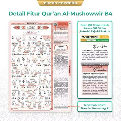 Al-Qur'an Mushowwir Jumbo B4 HVS (New)