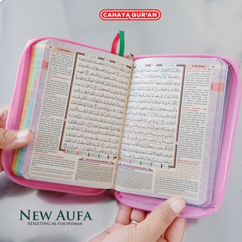 Al-Qur'an Muslimah Aufa Resleting A6