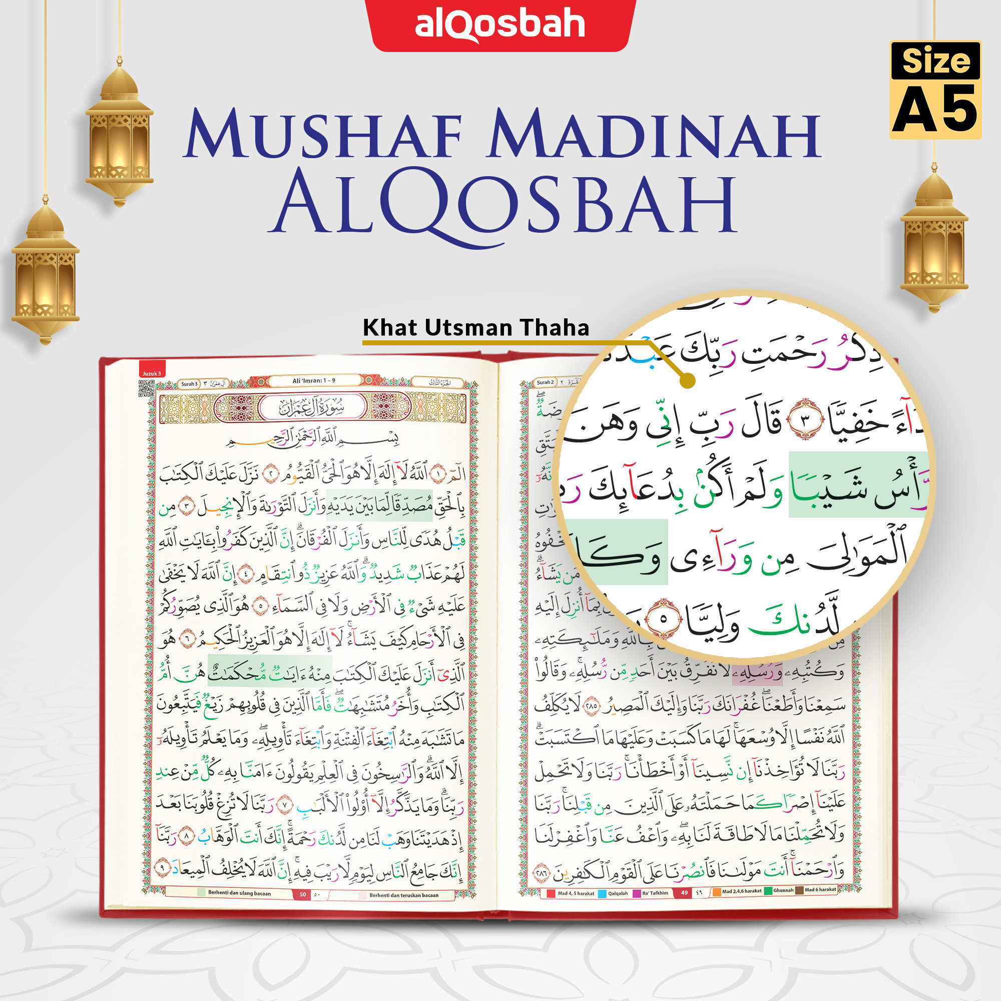 Mushaf Madinah AlQosbah Ukuran A5