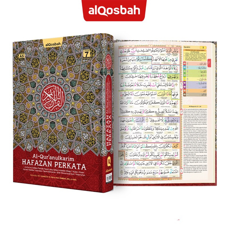 Al-Qur'an Hafazan Perkata 7 Kotak Tajwid Warna (HC) A5