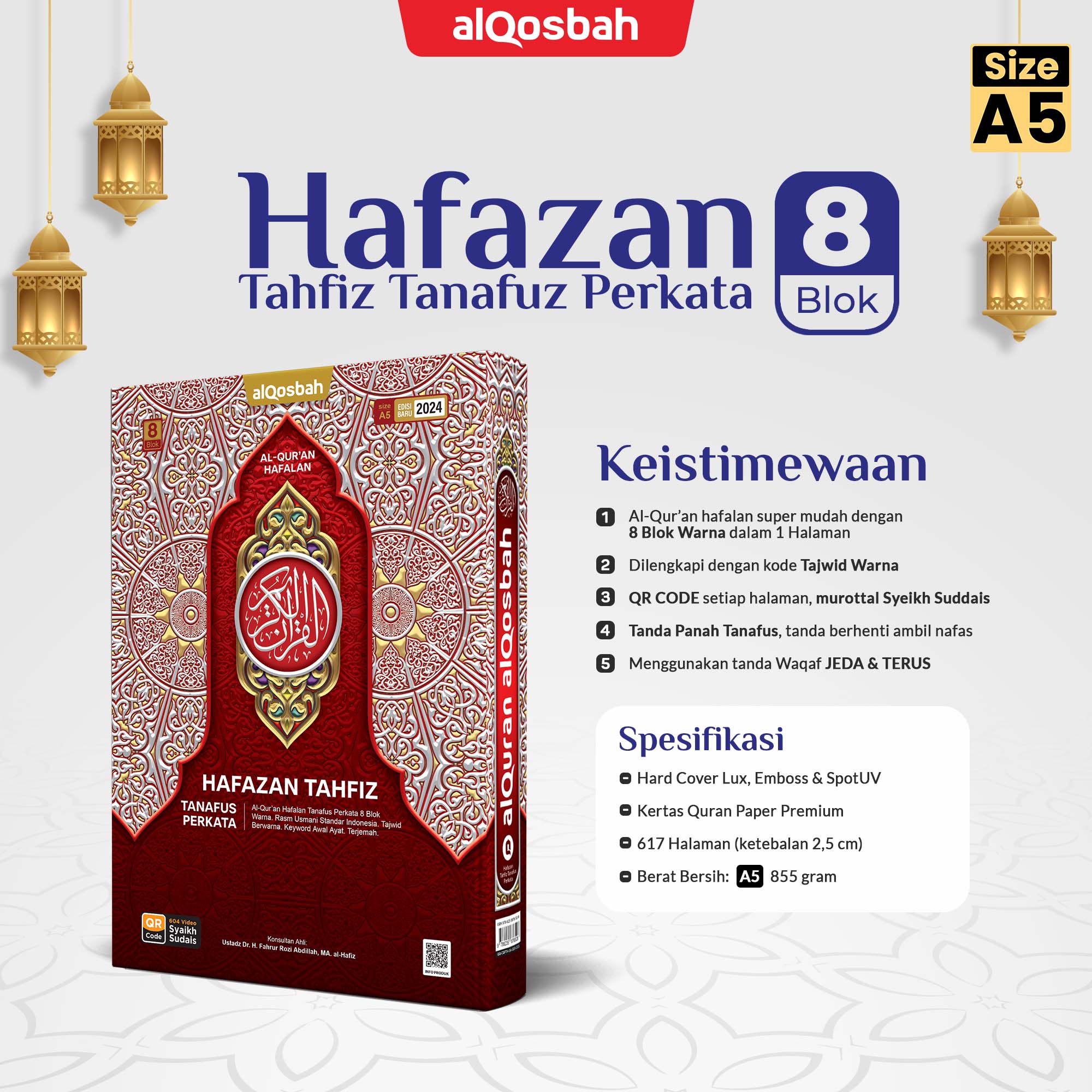Al Quran Hafazan 8 Tahfiz Tanafus Perkata 4 Kode (Q) A5