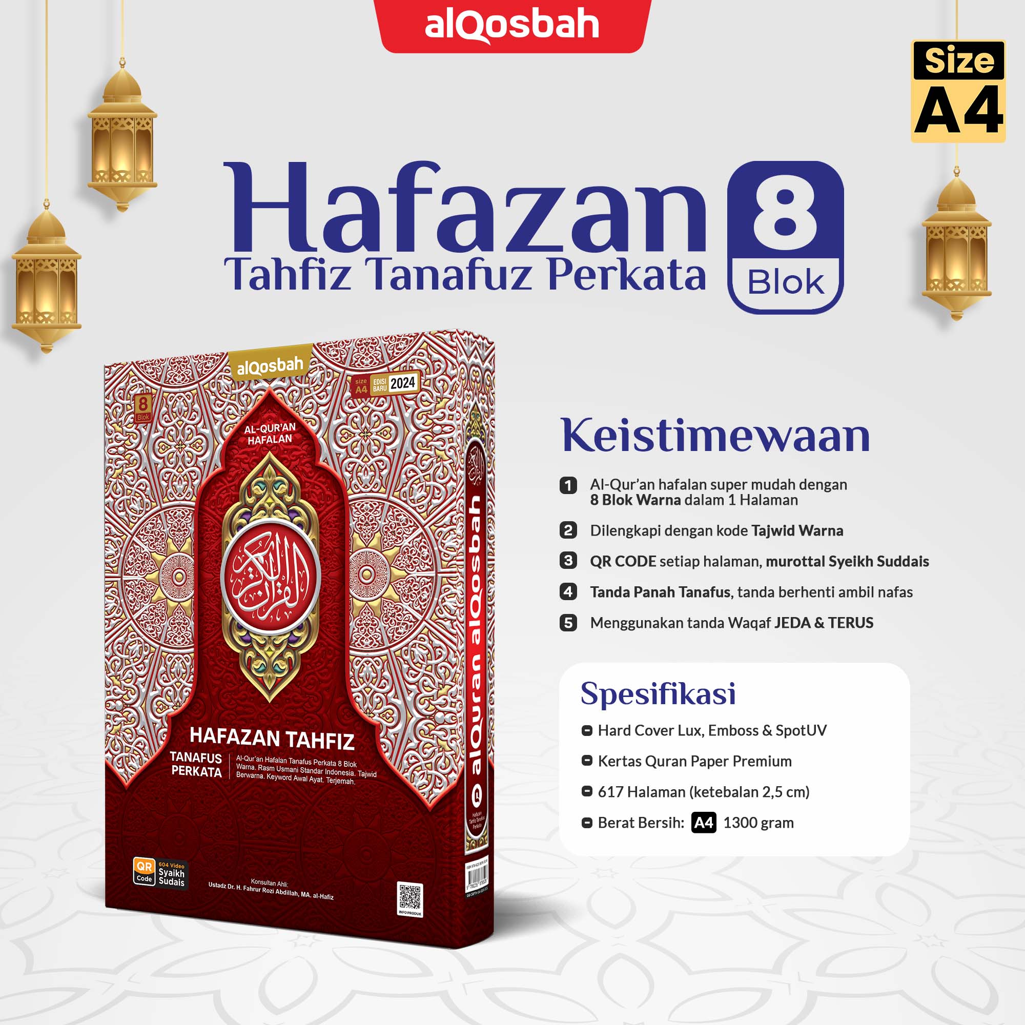 Al Quran Hafazan 8 Tahfiz Tanafus Perkata 4 Kode (Q) A4