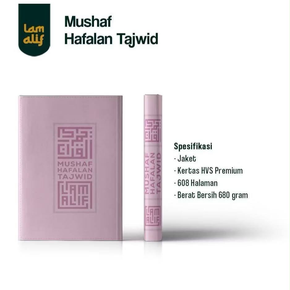 Mushaf Alquran Hafalan Tajwid LAM ALIF A6 (10x15cm) Jaket Resleting