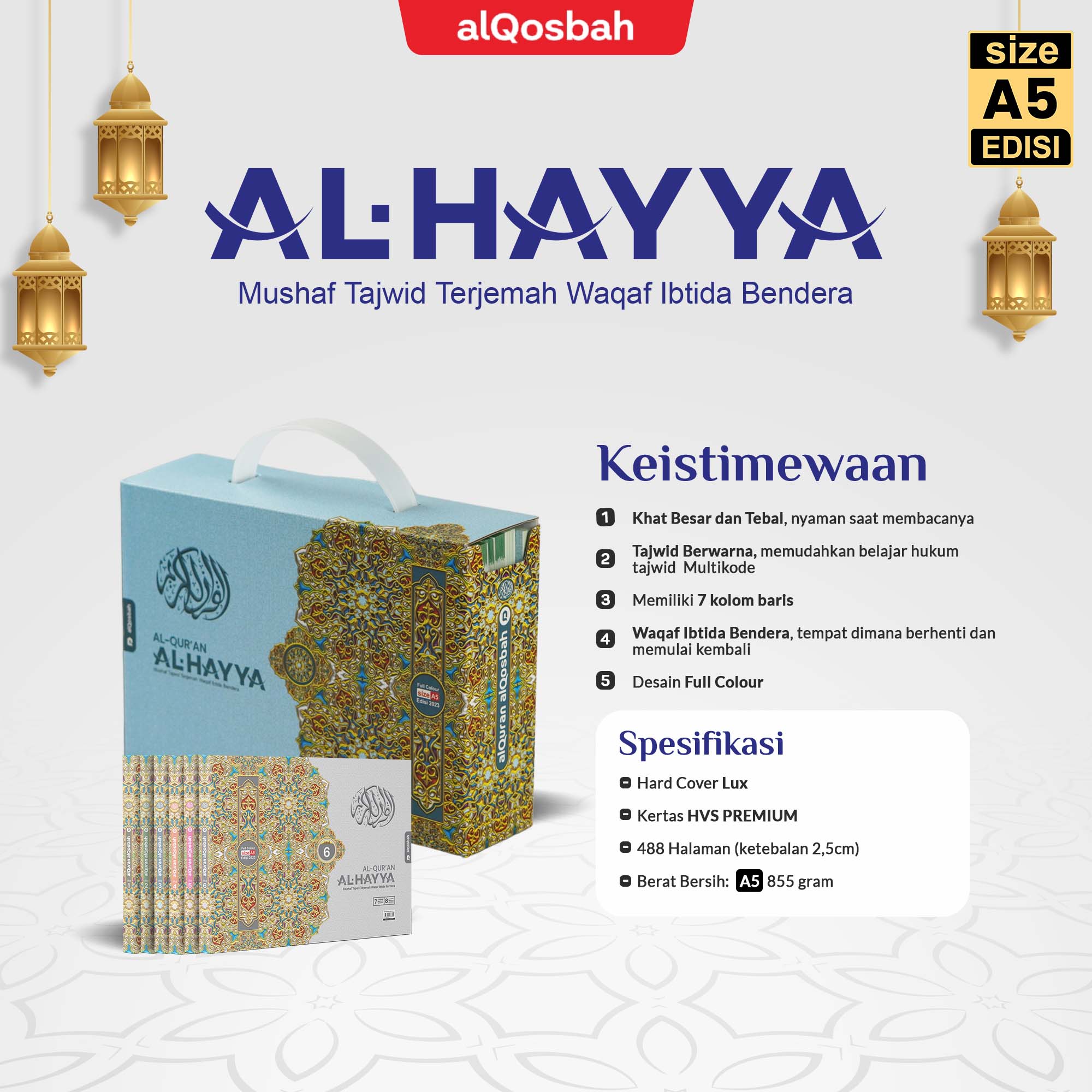 Al Quran 8 Baris Al Hayya (H) A5