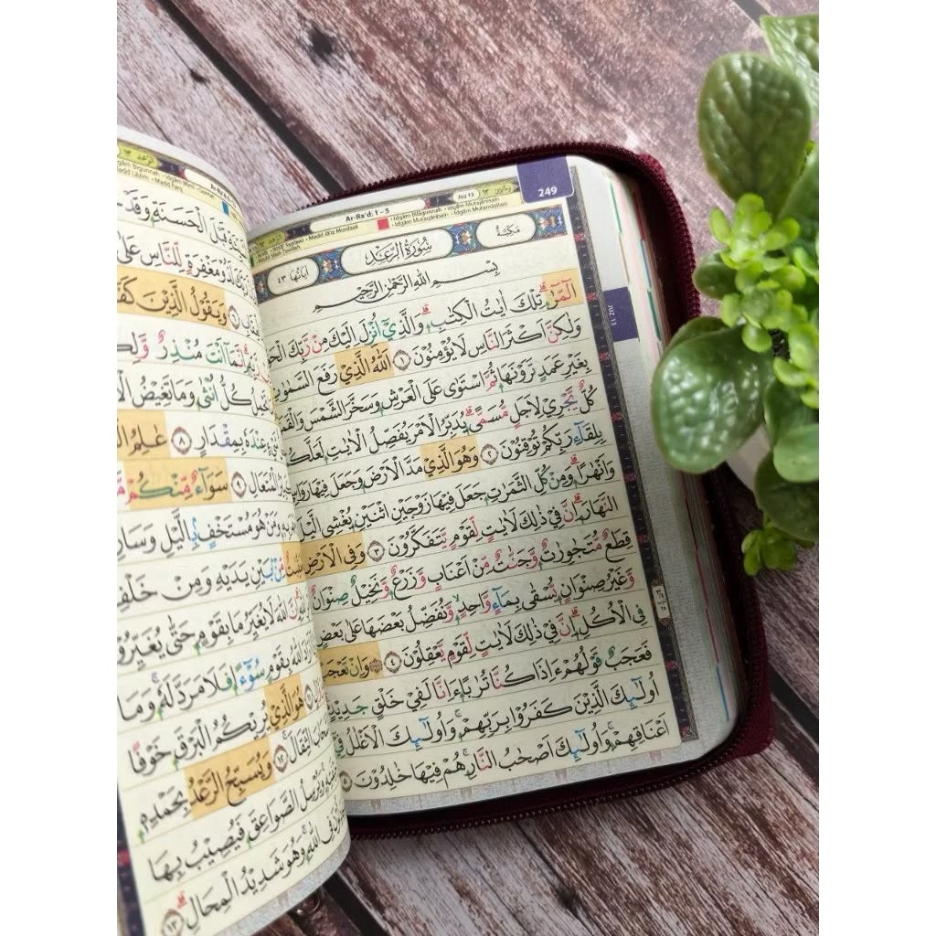 Mushaf Alquran Hafalan Tajwid LAM ALIF A6 (10x15cm) Jaket Resleting