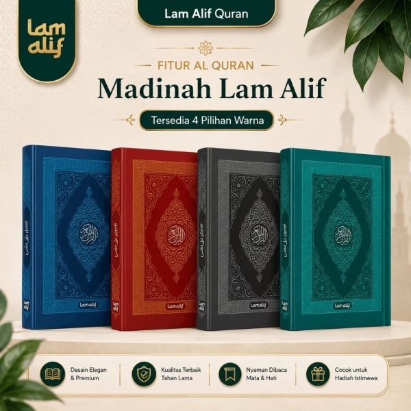 Al-Quran Nabawi LAM ALIF A5 Standar Madinah Non Terjemah