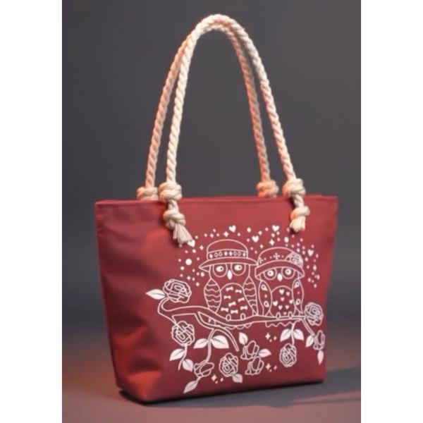 Tas Wanita Serbaguna Tote Bag Resleting Tali Sumbu Uk 38x28cm