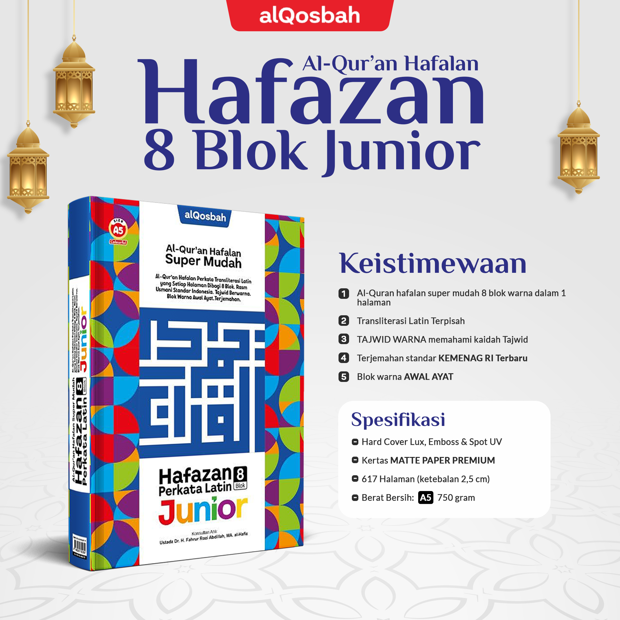 Al Quran Hafazan 8 Perkata Latin 4 Kode JUNIOR (M) A5