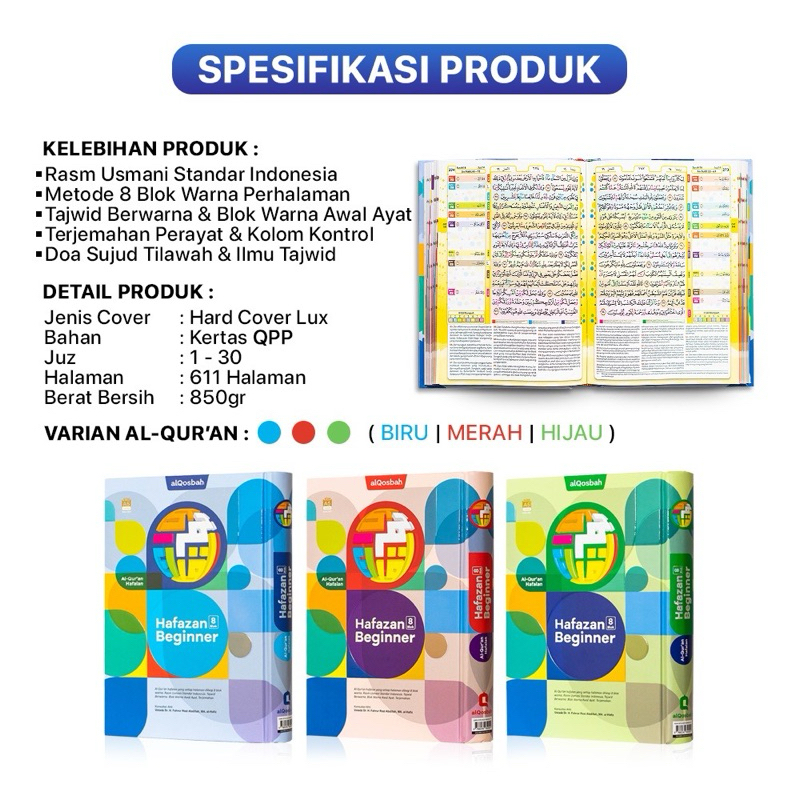 Al-Qur’an Hafazan Beginner 8 Blok A5