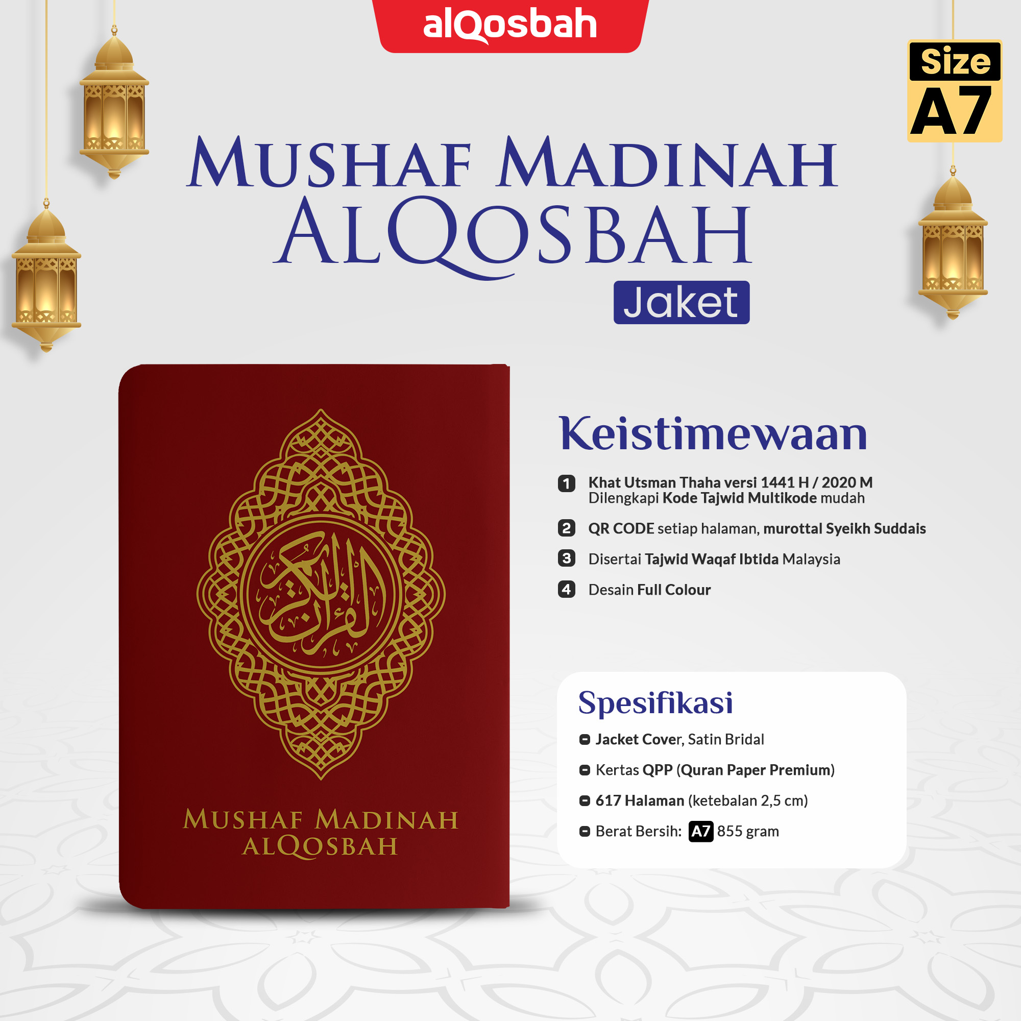 Al Quran Mushaf Madinah Jaket (Q) A7