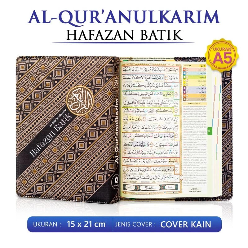 Al Quran Hafazan Batik Jaket Satin A5