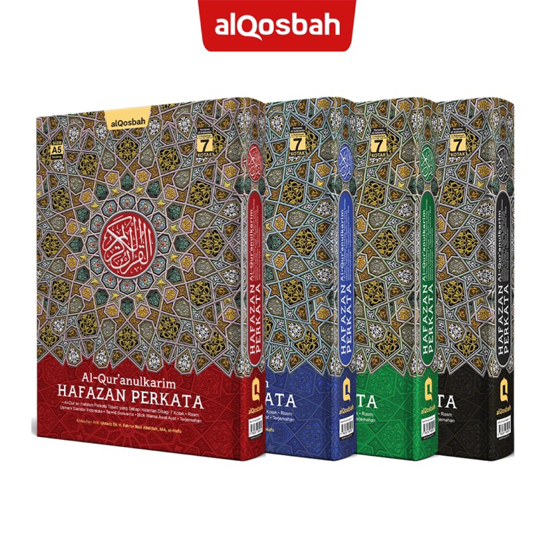 Al-Qur'an Hafazan Perkata 7 Kotak Tajwid Warna (HC) A5
