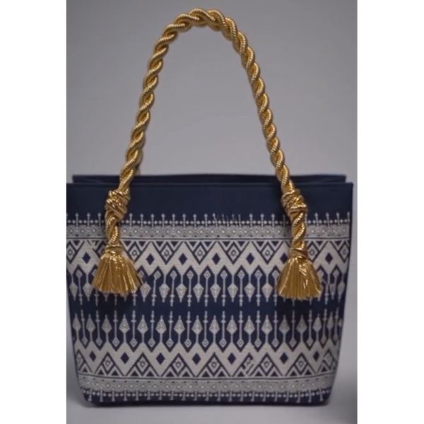 Tas Wanita Serbaguna Tote Bag Resleting Tali Sumbu Uk 38x28cm