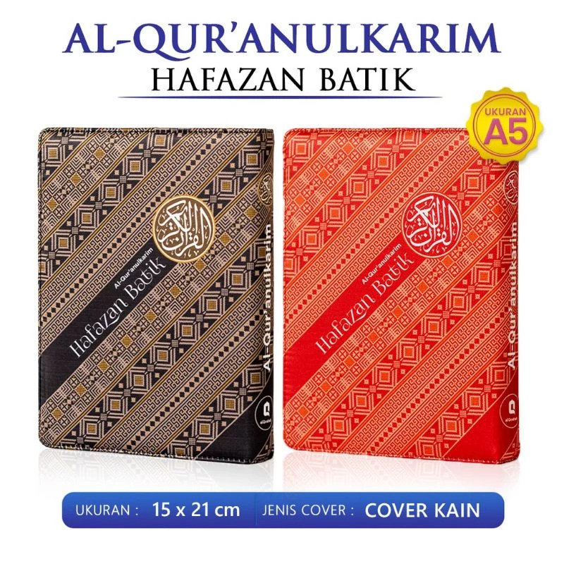 Al Quran Hafazan Batik Jaket Satin A5